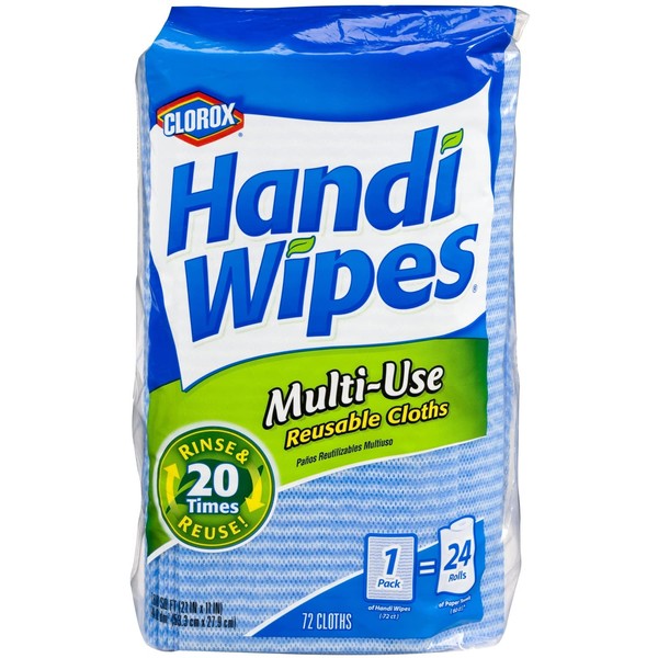 CLOROX Clorox Handi Wipes Multi-Use Reusable Cloths, 72 ct.