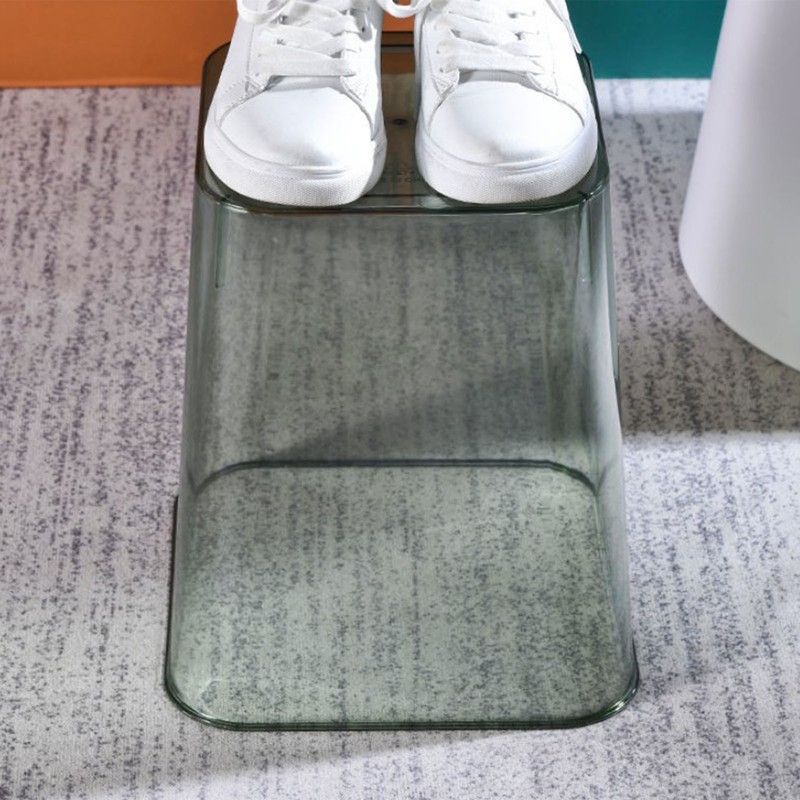 Open Waste Basket Acrylic Transparent Large Capacity Multifunctional Garbage Container