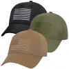 Rothco Embroidered US Flag Baseball Cap - Medium Profile Adjustable