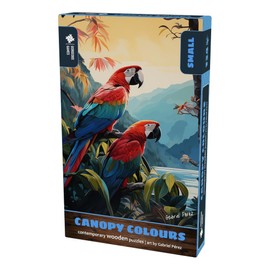 Gorgeous Games "Canopy Colours" 134 Pieces Wooden Jigsaw Puzzle | Contemporary Designs | 18cm x 26cm Premium Wood Puzzle | Jigsaw Puzzle For Adults | Wood Jigsaw Great Xmas Present For Him For Her