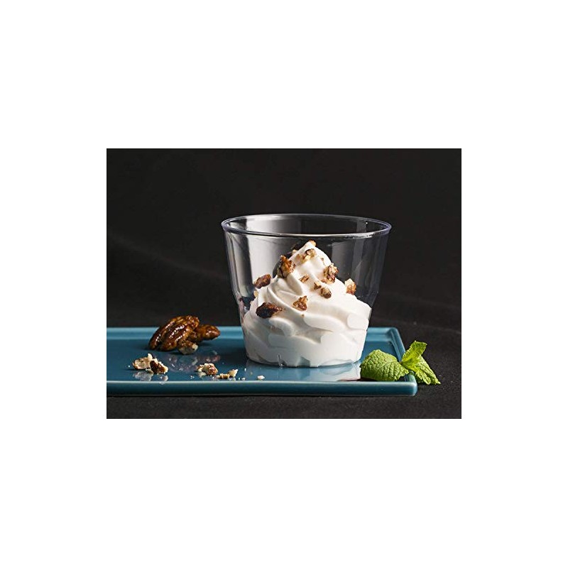 Caterserve Crystal Clear Hard Plastic Dessert Cups Multi-Use tumblers 5oz-145ml