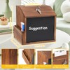 Yallmie Wooden Suggestion Box, 21 x 16.4 x 20 cm