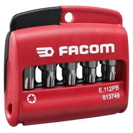 FACOM E.112 PB 11-teiliges Torx-Schraubendreher-Set, kompakt, 1/4 Zoll, mit Koffer