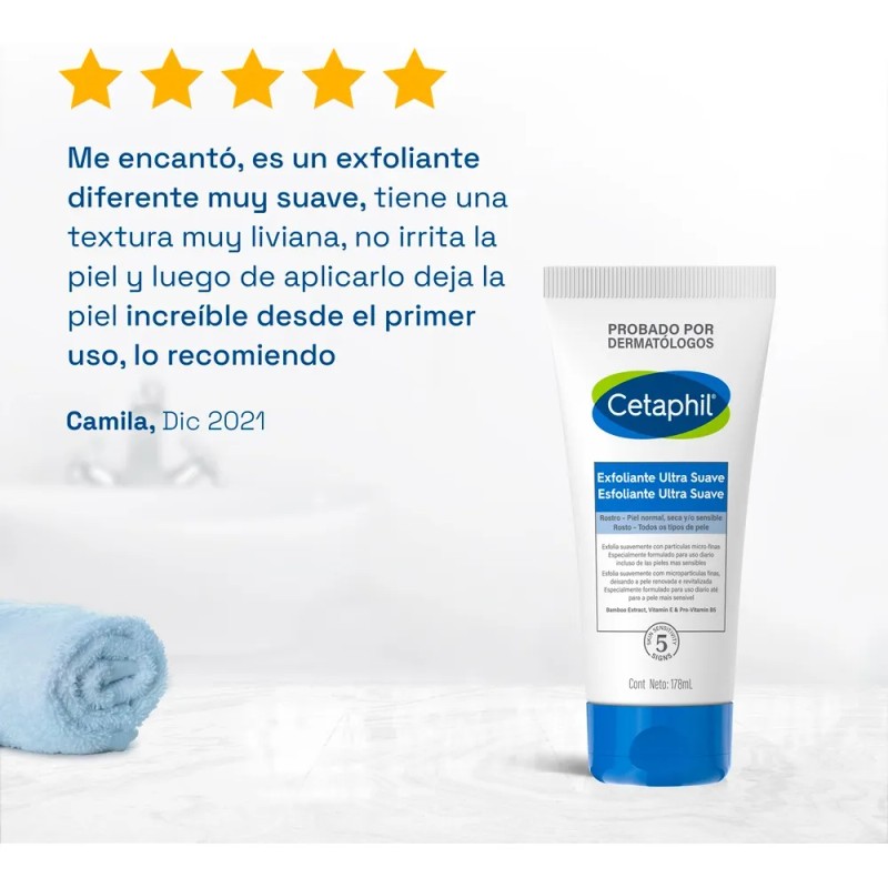 Exfoliante Cetaphil Ultra Suave Uso Diario 178g
