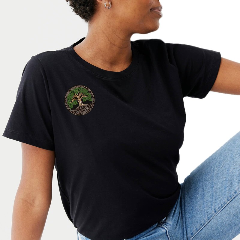 Celtic Tree of Life Spiritual Symbol Patch, Embroidered Iron-on/Sew-on Applique