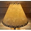 Rustic FAUX Leather Hardback Round Lamp Shade - 18"