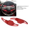 2pcs Steering Wheel Shift Paddle Extension Red ABS Replacement for