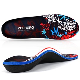 Plantillas para Fascitis Plantar para Hombres y Mujeres, Plantillas Ortopédicas de Alta Resistencia para Fascitis Plantar, Insertos de Soporte para el Arco del Pie para Pies Planos, Dolor de Pies, Plantillas de Confort para Estar de Pie Todo el Día, Depo