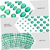 SEWACC 6sheets DIY Craft Stickers Acrylic Rhinestone Crystal Stickers Face