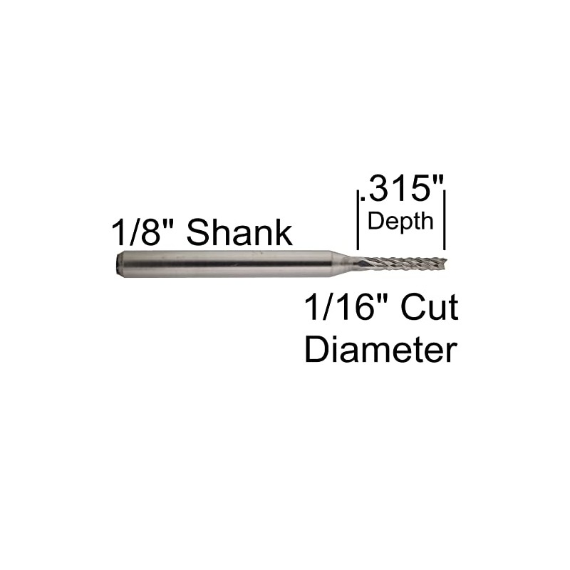 Drill Bits Unlimited 1/16'' Grout Removal Tile Cutting Bit -