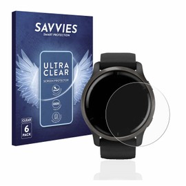 Savvies Pack of 6 Screen Protectors for Garmin Venu 2 Ultra Transparent