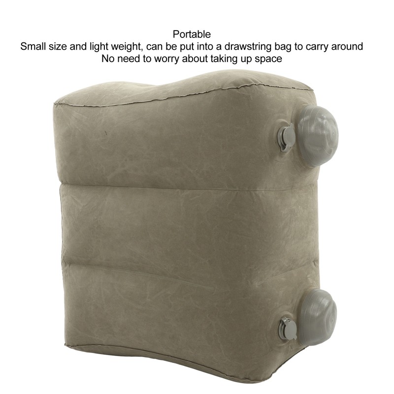 Inflatable Foot Rest Promote Blood Circulation Relieve Fatigue PVC Flocking