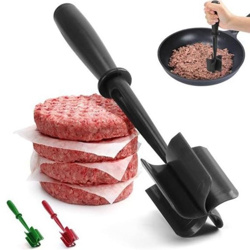 Poemtian Meat Chopper, 5 Curved Blades Meat Chopper Hamburger Chopper