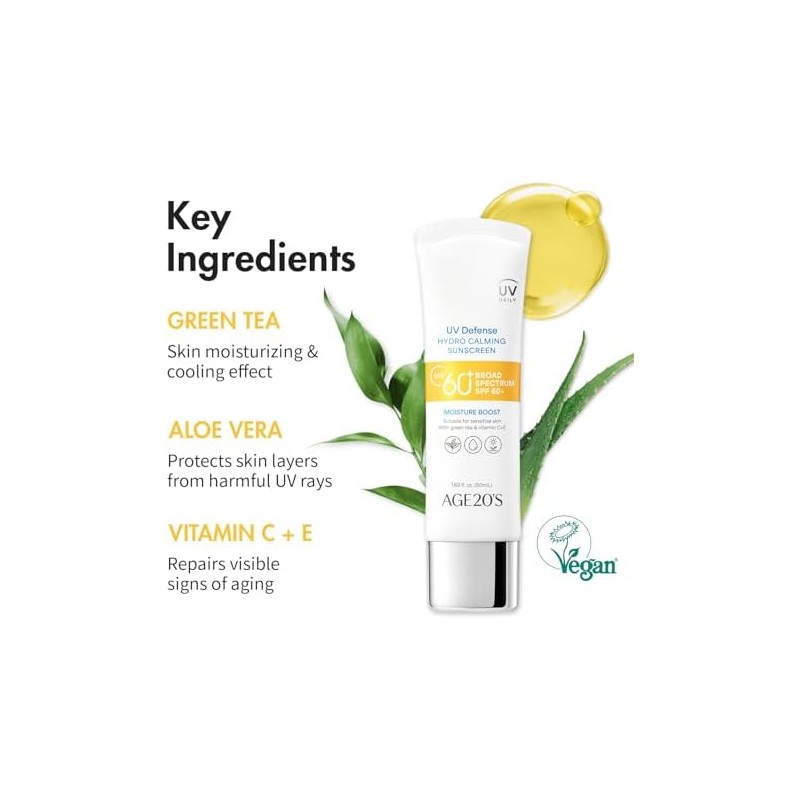 Protector solar hidrocalmante AGE20 UV Defense SPF 60 Protector solar