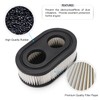 VooGenzek 2 x Lawnmower Air Filter and 2 x Spark
