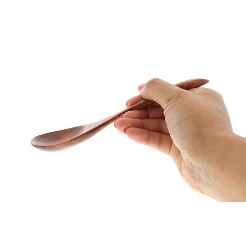 Soup Spoon Lacquer painted wood (natural wood) 17.5 cm