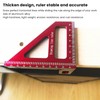 3D Multi Angle Measuring Ruler 45 90 Degree Aluminum Alloy