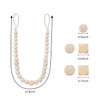 Wood Bead Curtain Tiebacks, KLOGTSIND Set of 2 Curtain Holdbacks