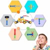SHUNLAM Building Blocks for Kids, 170 Pcs STEM Toys for