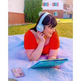 Vizliter - Auriculares Bluetooth TWS con graves profundos inalámbricos 5.3 con micrófono integrado, luces LED con cancelación de ruido (blanco gris)