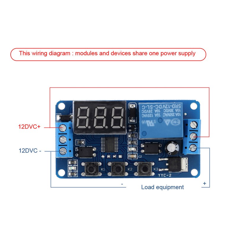 12V LED Automation Delay Timer Control Switch Relay Module with