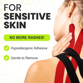 TapeGeeks Premium Kinesiology Tape, Sports & Athletic tape for Athletes, Therapeutic Physio Tape, Easy to cut body tape (Bulk 5cm x 31.5m, Bulk Blue)