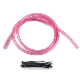 4' x 1/4" ID (6.4mm) x 3/8" OD Fuel Hose Line Mx ATV Dirtbike (Clear Pink)