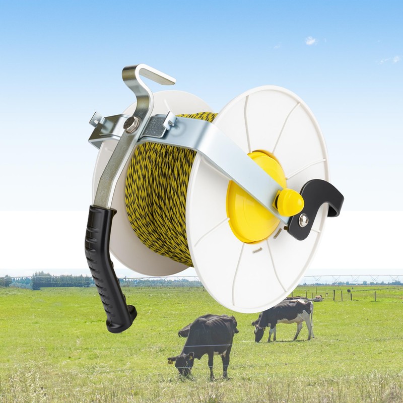 3:1 Geared Electric Fencing Standard Reel with 1640ft Premium Polywire