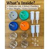 Elementi Mason Jar Fermentation Kit - Set of 4 Glass