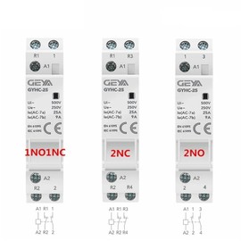 WIMPBLADB Din Rail Mounted Household Modular AC Contactor for Smart Home House Hotel AC220V 2P 16A 20A 25A 2NC 2NO 1NO1NC 50/60Hz(2P 16A 2NO)