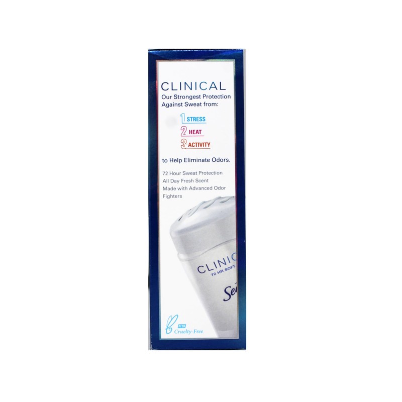 Secret Clinical Strength Soft Solid Sensitive Unscented Deodorant, 1.6 oz