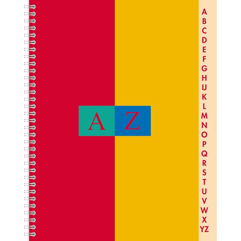 Conqueror Index Notebook - Random Colour 17X22 Petits carreaux Aléatoires