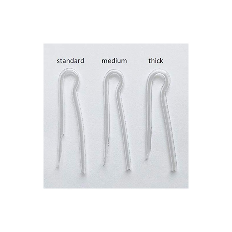 BTE Earmold Pre Bent Hearing Aid Tubes 5pcs Thick Wall