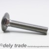 Carriage Bolts M12 x 80/80 DIN 603 Stainless Steel A2