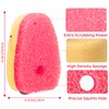 10 Pack Sponge Dishwand Brush Refills for Scotch-Brite Dishwand (Pink)