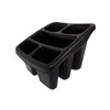 Whitefurze Cutlery Drainer, Plastic, Black