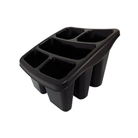 Whitefurze Cutlery Drainer, Plastic, Black