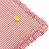 furn. Les Fruites Embroidered Ruffle Cushion Cover - Lemons -