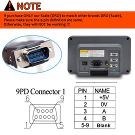 TOAUTO Digital Readout 2 Axis 3 Axis DRO Display Linear Scale 100~1000mm Precision 5um for Bridgeport/Knee Milling Lathe EDM Mill Machine (3 Axis DRO-LCD)
