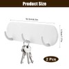 TESSTSY Pack of 2 Magnetic Key Holder with 3 Hooks,