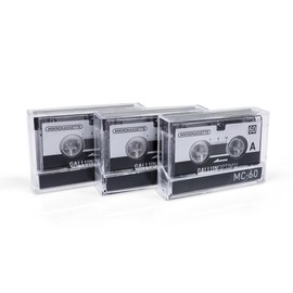 GALLUNOPTIMAL MC60 Microcassette - for Voice Recorders - Pack of 3 - Dictaphone Cassette - Microcassette - Audio Cassette