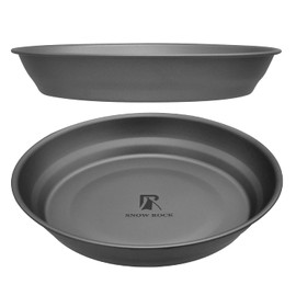 Snow Rock T-3371 Titanium Dish Bowl Titanium Tableware Lightweight Tableware Camping Travel Plate 6.5 inches (165 mm) Diameter (Small)