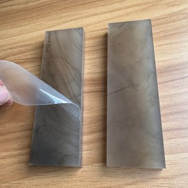 Uotowell Acrylic Resin Sheets with Jade-Like Texture for Engraved Decorative Guitar Gun Grips Knife Handle Scales Blanks - Antique Bronze