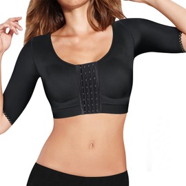 Eleady Mujeres Brazo Shaper Tops Manguitos de compresión para adelgazar Camiseta de Tirantes Correctora Postquirúrgica - X-Grande
