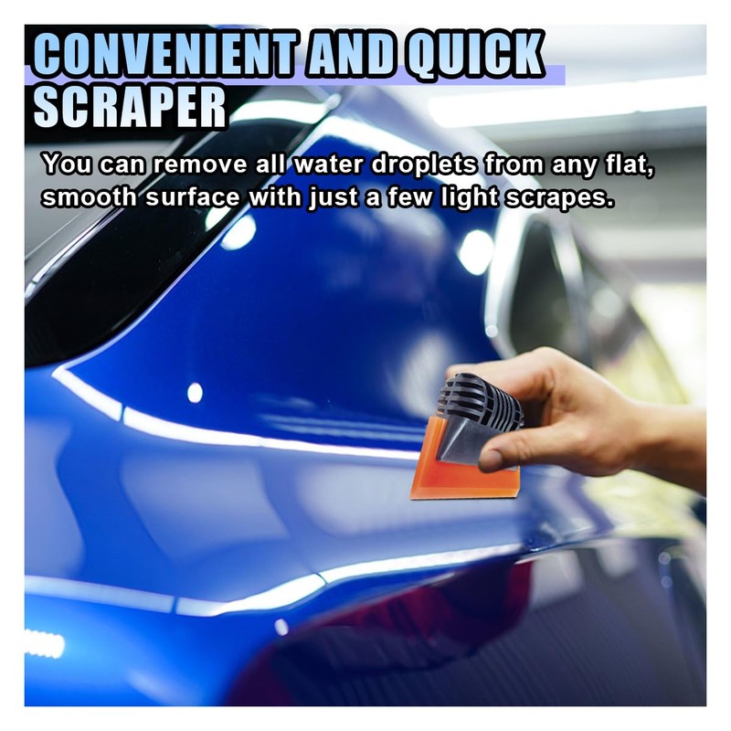 Small Squeegee, PPF Window Tint Squeegee, Rubber Non-Slip Handle Tint