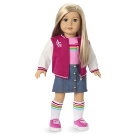 American Girl, Truly Me 18-inch Doll #100 with Dark-Blue Eyes, Straight Blonde Hair, Light-to-Medium Skin, for Ages 6+