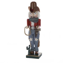 Kurt Adler 15-Inch Wooden Cowboy Nutcracker