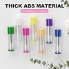 Lip Balm Container Tubes, 5.5ml, Clear with Colorful Caps, 50-Pack
