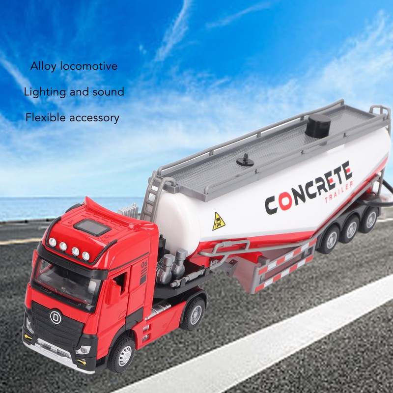 1:32 Scale Alloy Concrete Pump Truck High Simulation Construction Vehicle