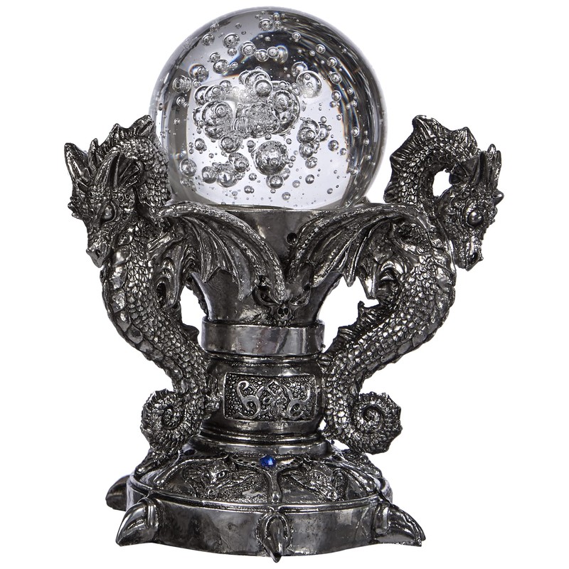 Design Toscano QS291672 Dragons of Corfu Castle Mystic Glass Globe